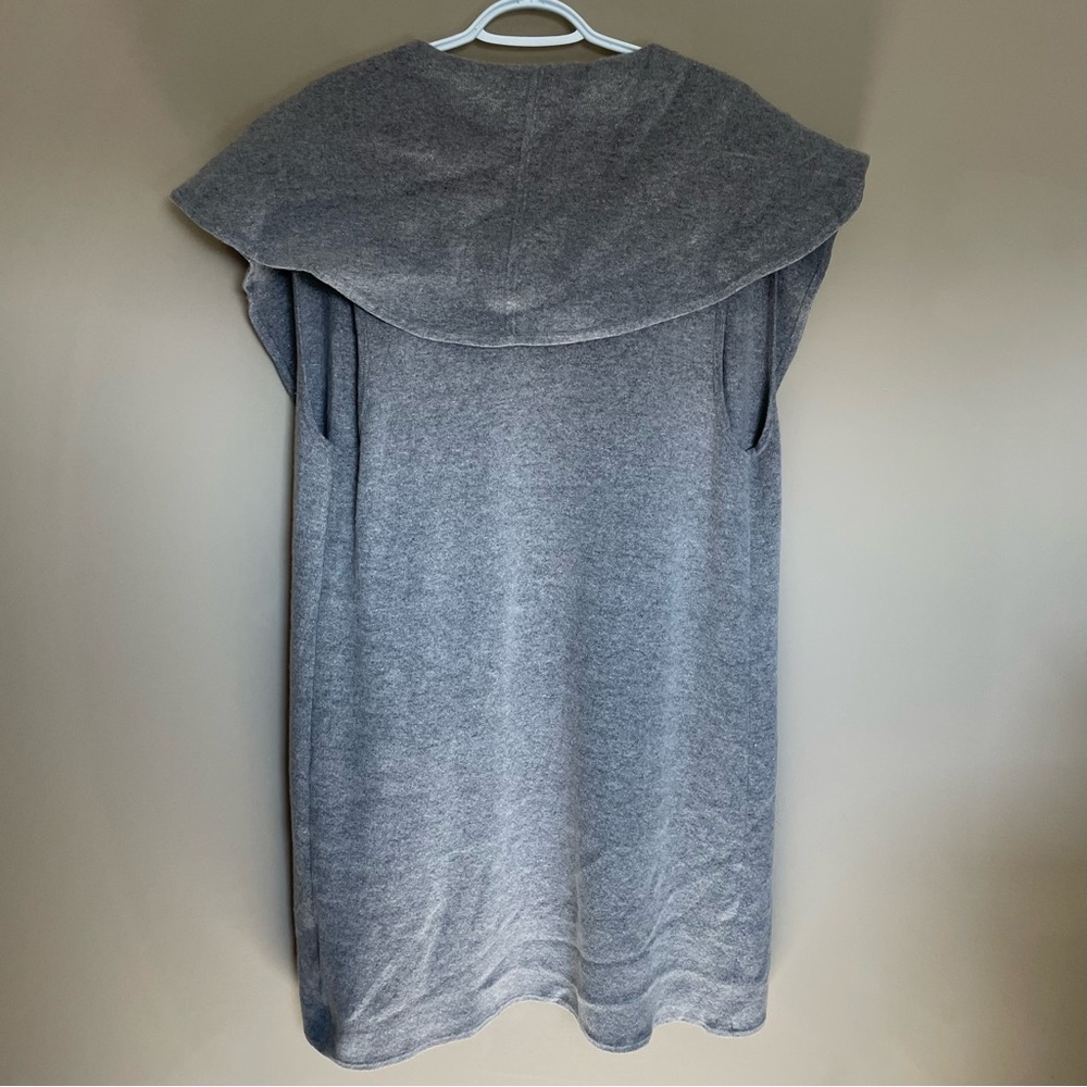 Club Monaco Delaynee Wool Cashmere Vest Gray Sleeveless Cardigan Women’s M/L - Picture 7 of 11